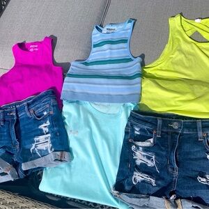 10 items; Brands - Lulu, AE, Garage, Hollister; all for $80